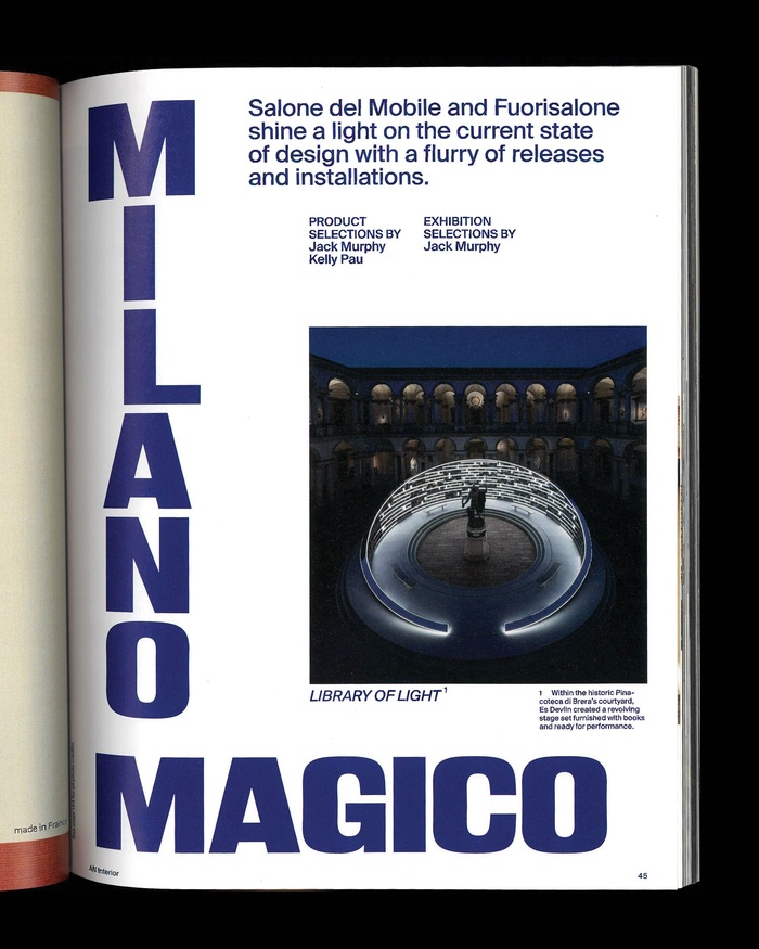 KTF Rublena with stacked letters for “Milano Magico”