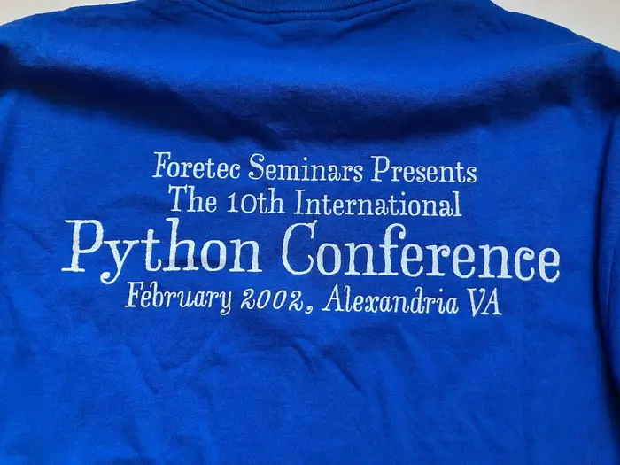 Python Conference 2002 T-Shirt 2