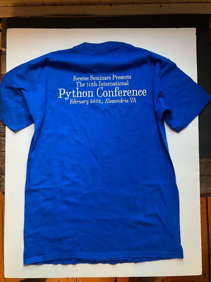Python Conference 2002 T-Shirt 4