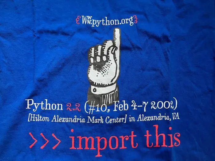 Python Conference 2002 T-Shirt 1