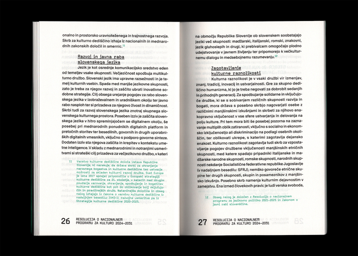 Resolution on the National Programme for Culture, Ministry of Culture of Slovenia 5