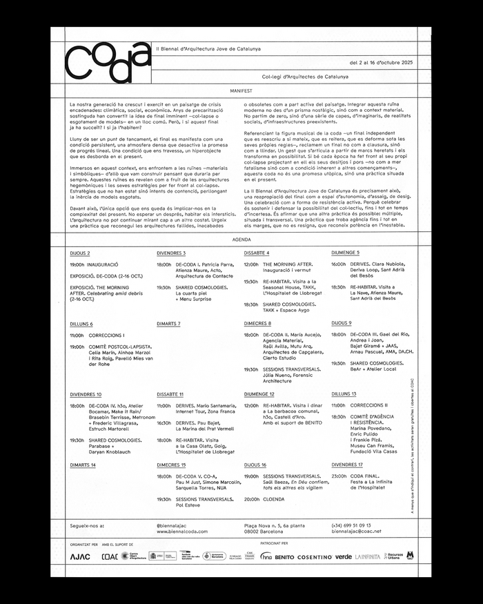 CODA – 2nd Young Architecture Biennal of Catalonia 5