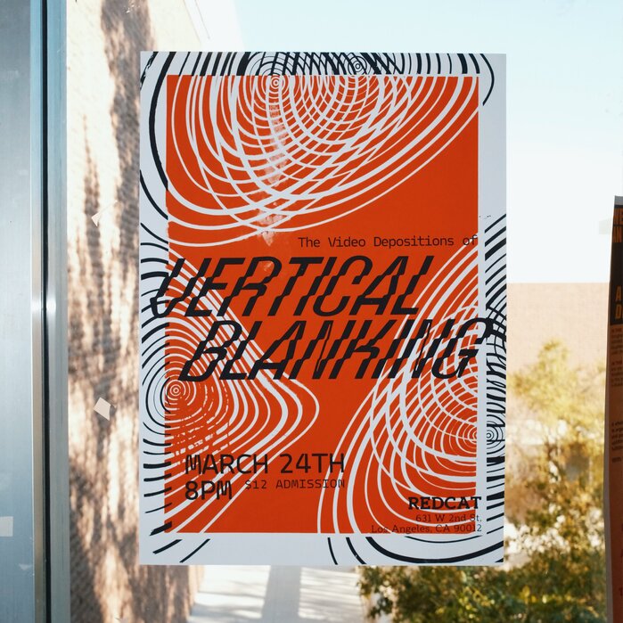 Vertical Blanking at REDCAT poster