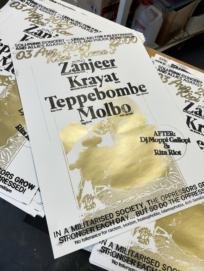 Soli Punk at Koma F concert poster 2