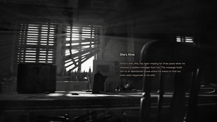 The loading screens in RE7 consist of a short synopsis of the current chapter.