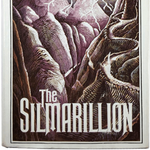 <cite>The Silmarillion</cite> by J.R.R. Tolkien, Houghton Mifflin