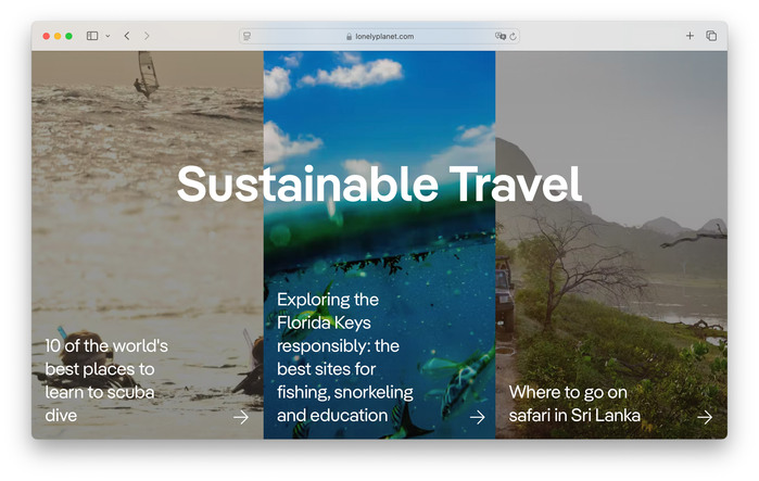 Lonely Planet’s international website has also been converted to the Pangea font family.