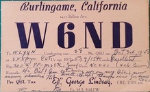 “Ed” George Lindsay QSL card