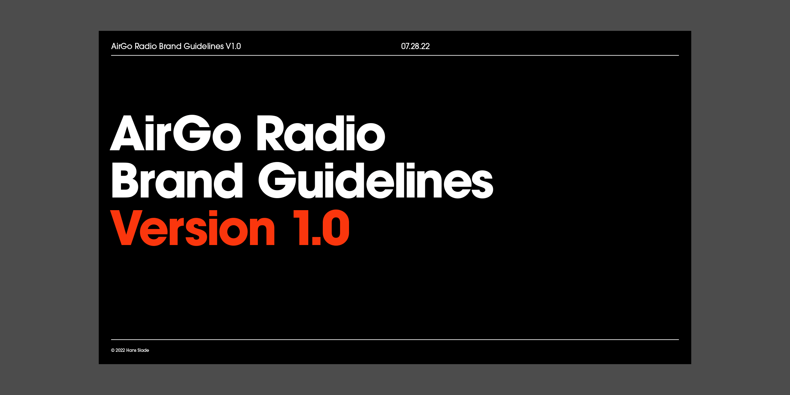 AirGo Radio identity 5
