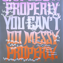 “If you can’t do it properly” poster