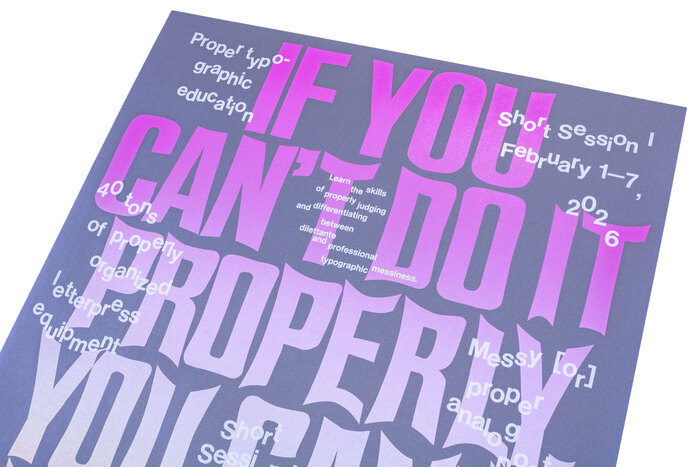 “If you can’t do it properly” poster 7