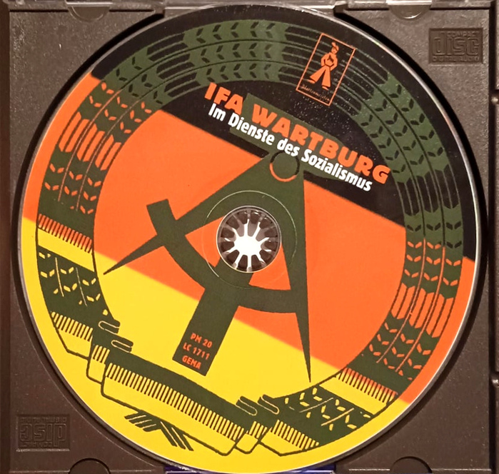 CD label ft. the national emblem of East Germany