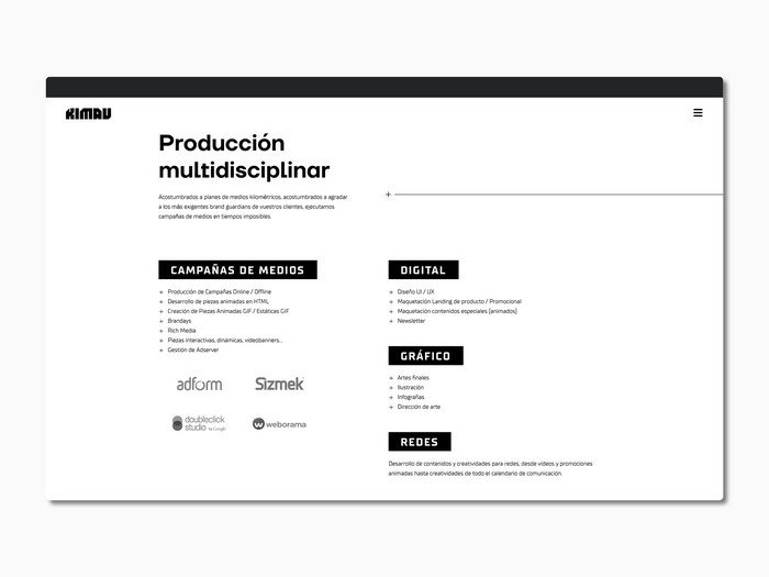 Kimau website 2