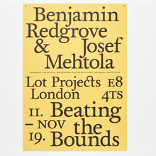 <cite>Beating the Bounds</cite> exhibition poster