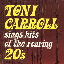 <span>Toni Carroll – <cite>Sings Hits of the Roaring 20’s</cite> album art</span>