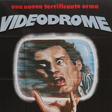 <cite>Videodrome</cite> Italian movie poster