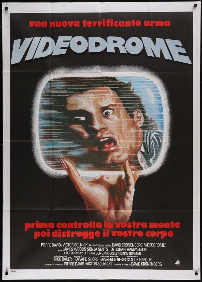 Videodrome Italian movie poster