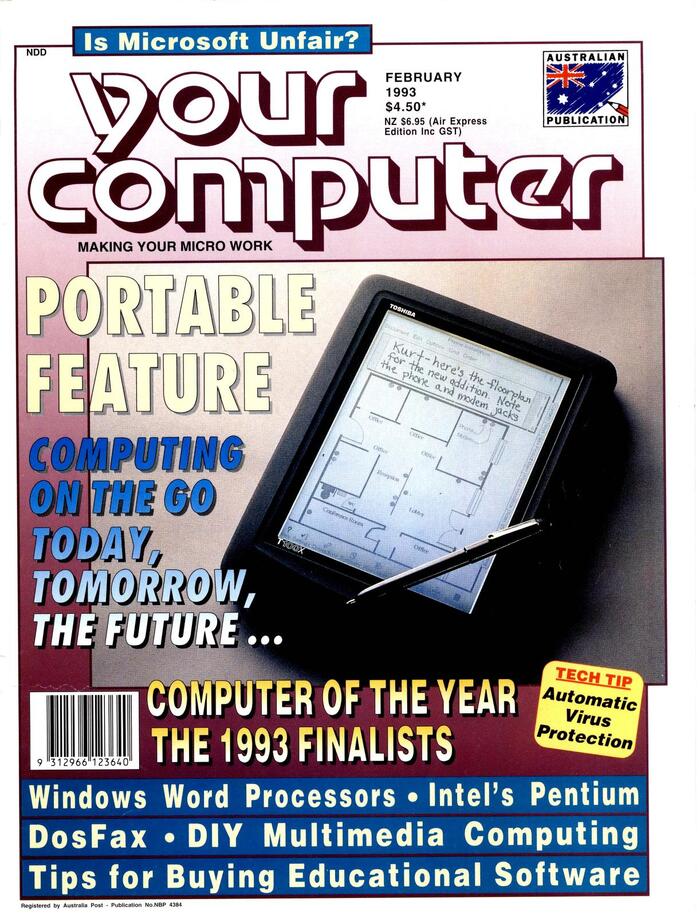 February 1993. The claim below the logo now reads “Making your micro work”.