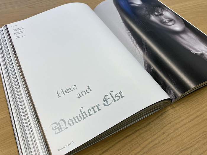 Title in Nicola Display and Seance Graphic; text in Nicola