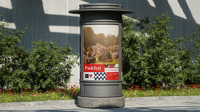 Poster for the park festival at Grugapark Essen