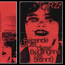 <cite>Reizende Leute, diese Boulingrins (es brennt)</cite> flyer, RambaZamba Theater