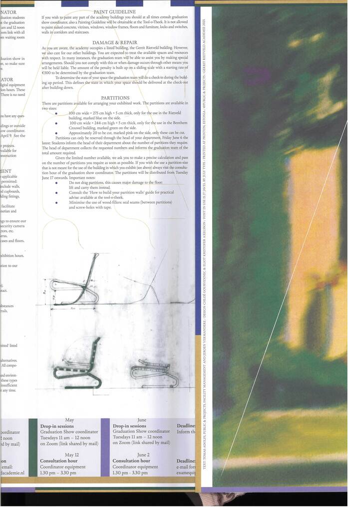 Gerrit Rietveld Academie, Graduation Show 2025 booklet 3