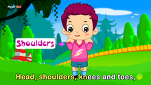 “Head, shoulders, knees, and toes” video and Magic Box logo