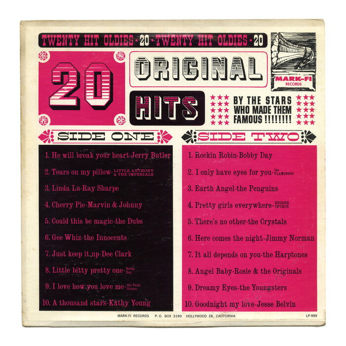 20 Original Hits album art
