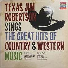 Texas Jim Robertson – <cite>Sings the Great Hits of Country &amp; Western Music</cite> album art