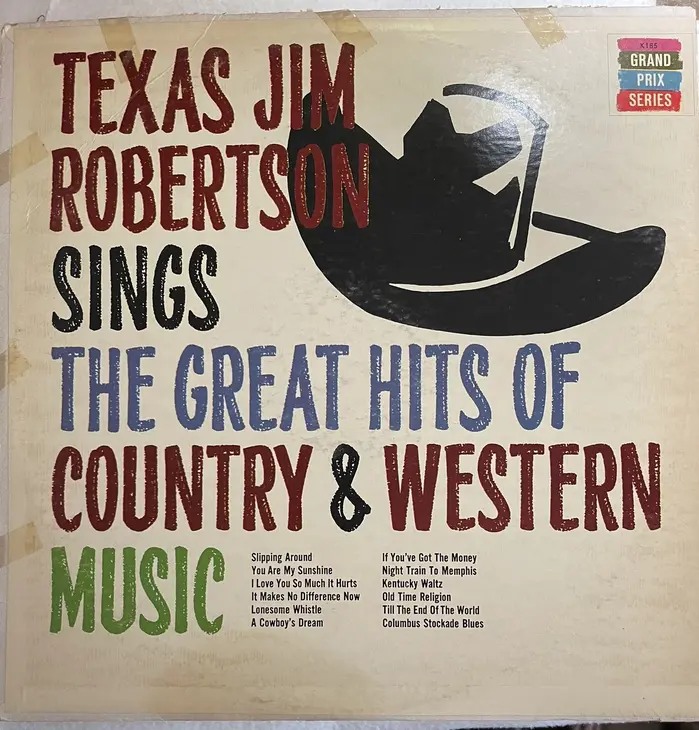 Texas Jim Robertson – Sings the Great Hits of Country &amp; Western Music album art