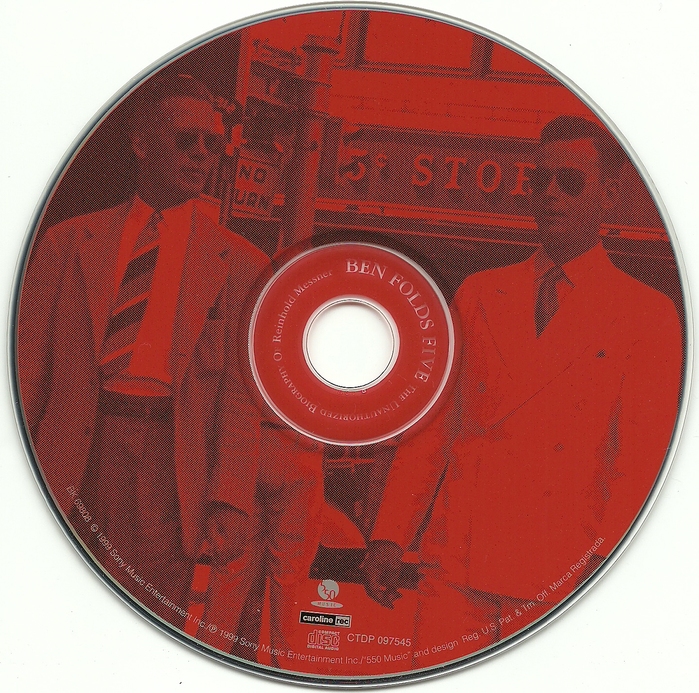 CD label. The “No Turn” sign in the background also uses Bank Gothic whilst everything else is in Garamond.