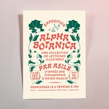<cite>Alphabotanica</cite> exhibition poster