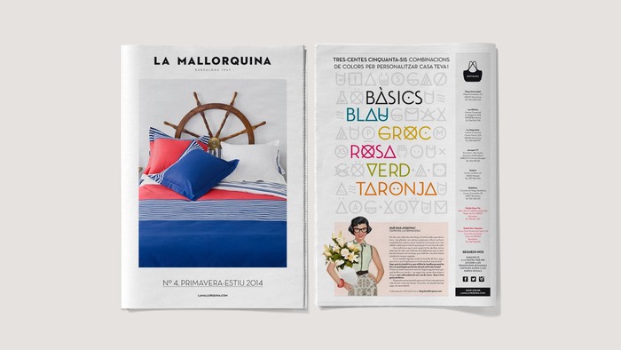 Catalog from 2014, with the custom Basic typeface in use on the back