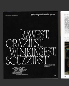 <cite>The New York Times Magazine</cite> “Great Performers” issue 2025