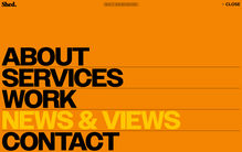 Shed portfolio website