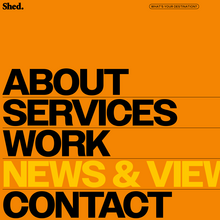 Shed portfolio website