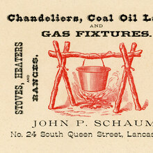 John P. Schaum business card