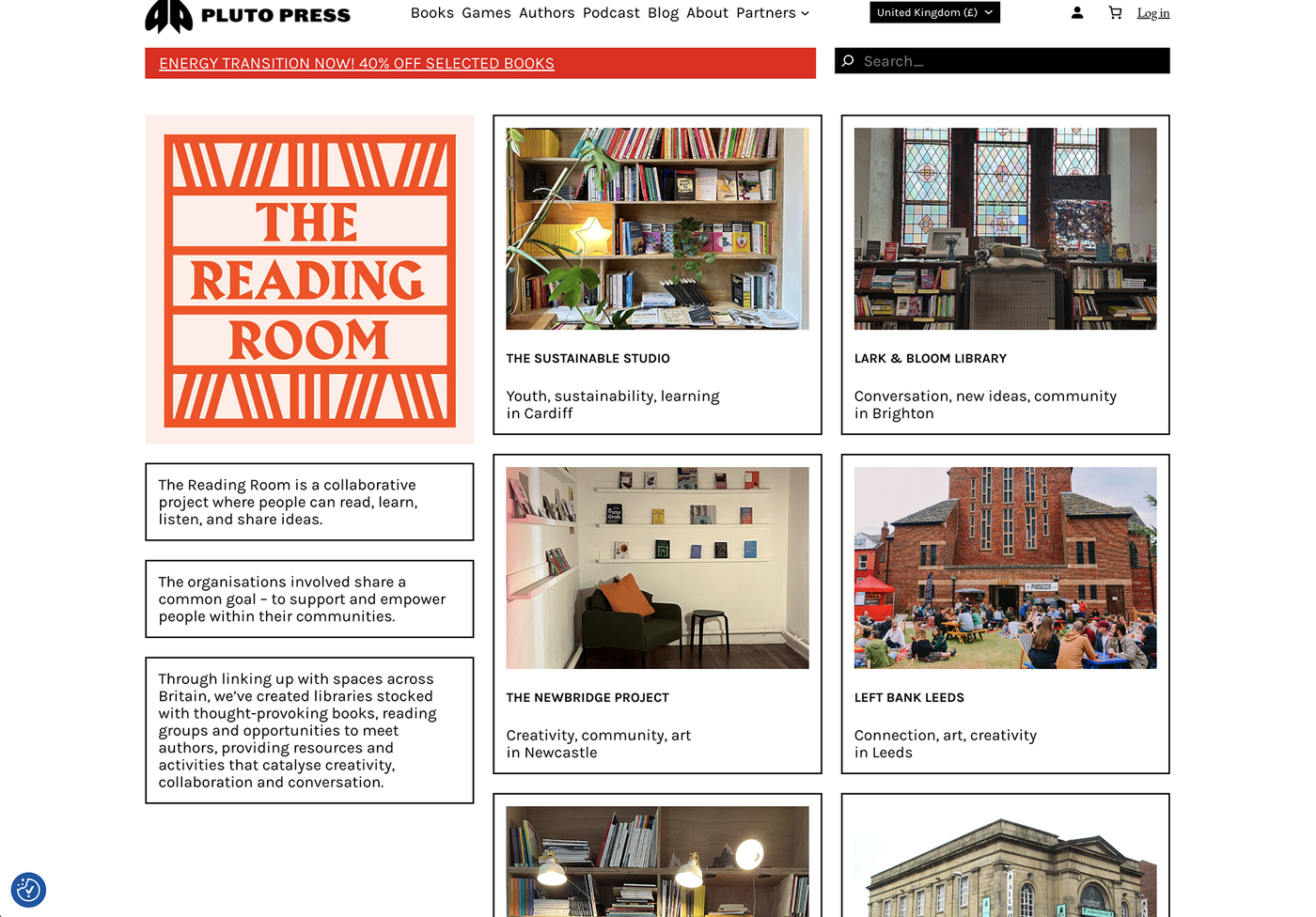 The Reading Room - Fonts In Use