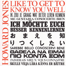 Howard Jones – “Like To Get To Know You Well” single cover