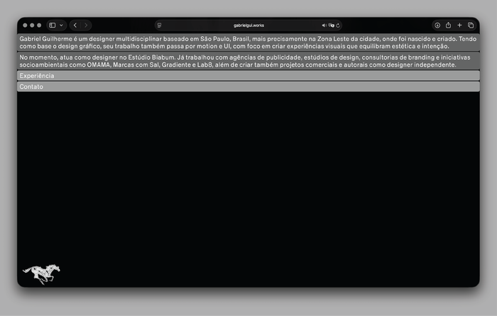 Gabriel Guilherme personal website 1