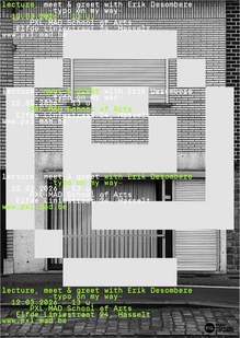 “Typo on my way” lecture poster
