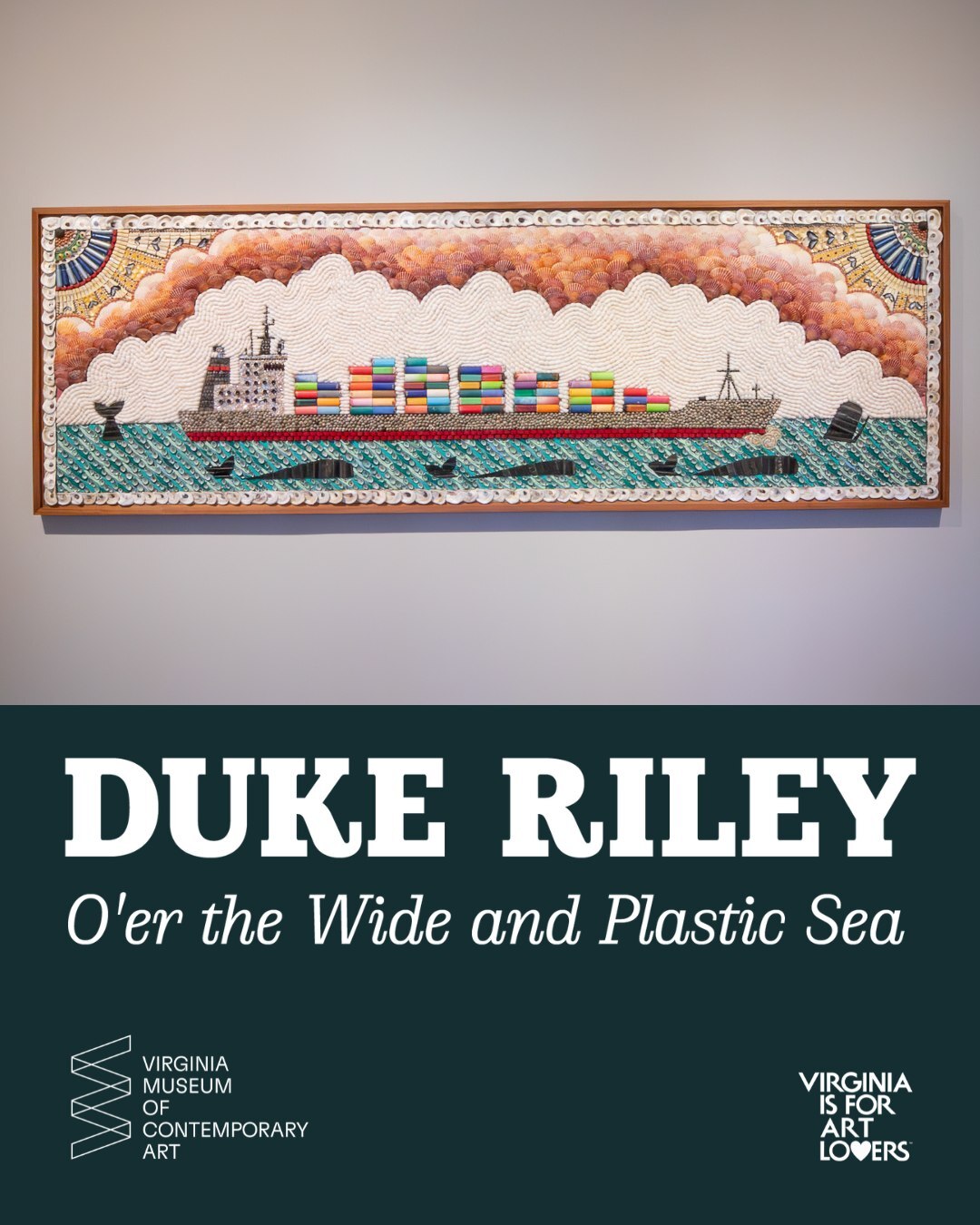 Duke Riley Artist Ship Duke Riley – O’er the Wide and Plastic Sea exhibition - Fonts In Use