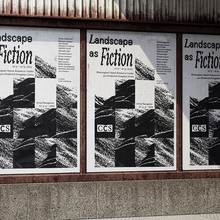 <cite>Landscape as Fiction</cite> exhibition poster