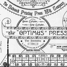 The “Optimus” Press advertising card