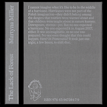 <cite>The Lack of Forest</cite> by Martyna Miller