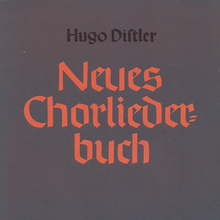 <cite>Neues Chorliederbuch</cite> by&nbsp;Hugo Distler​, Bärenreiter-Ausgabe 1057