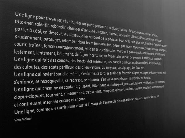Une bréve histoire des lignes exhibition signs - Fonts In Use