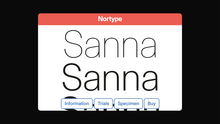 Nortype logo and website