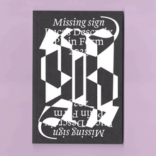 <cite>Missing sign </cite>by Lucas Descroix