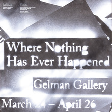 <cite>Where Nothing Has Ever Happened</cite>, RISD Museum